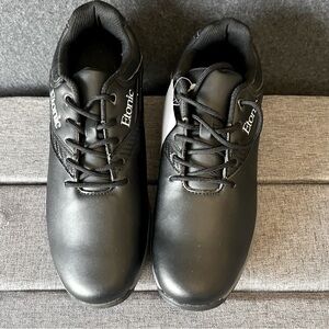 Etonic Mens EG500BKB Black Stabilize 2.0 Waterproof Cleats Size 9M Golf Shoes